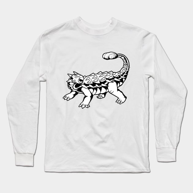 Ankylosaurus Long Sleeve T-Shirt by AfrAsian-Mafia
